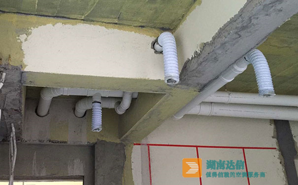 家用三菱電機(jī)中央新風(fēng)吊裝完成